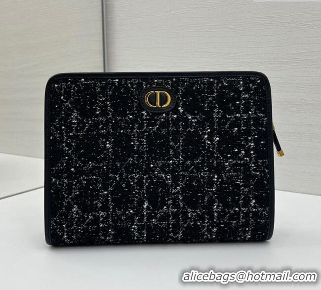 Grade Design Dior Tweed Pouch 2108/6398 Black 2025