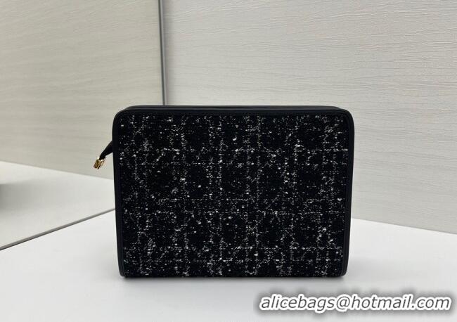 Grade Design Dior Tweed Pouch 2108/6398 Black 2025