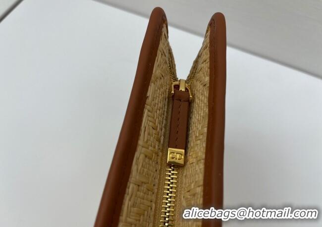 Unique Grade Dior Straw-Like Pouch 2108/6398 Beige 2025