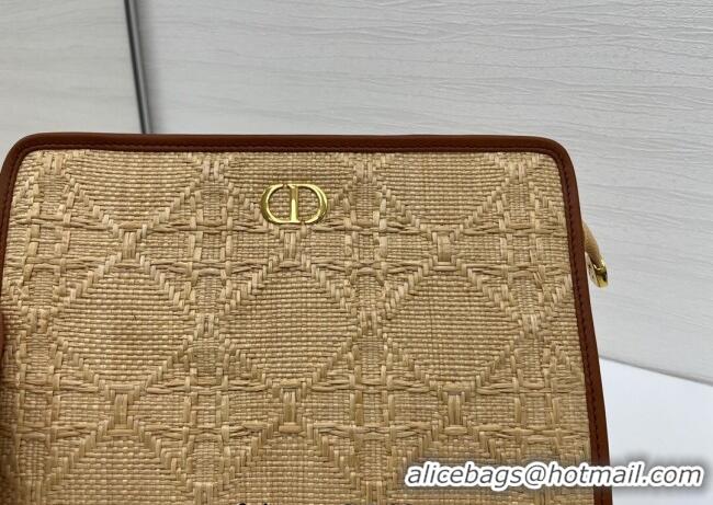 Unique Grade Dior Straw-Like Pouch 2108/6398 Beige 2025