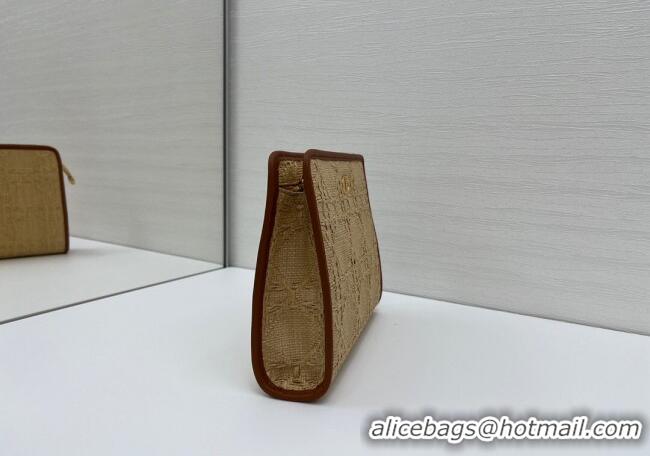 Unique Grade Dior Straw-Like Pouch 2108/6398 Beige 2025