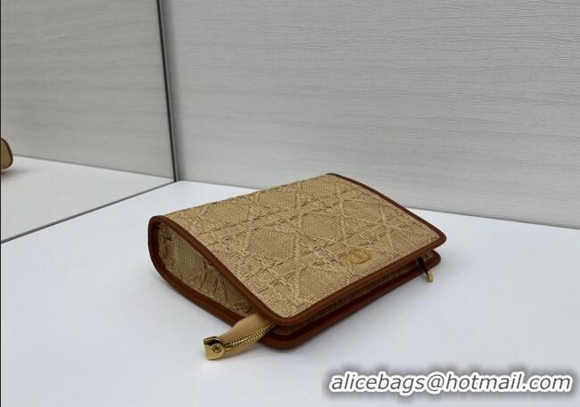 Unique Grade Dior Straw-Like Pouch 2108/6398 Beige 2025