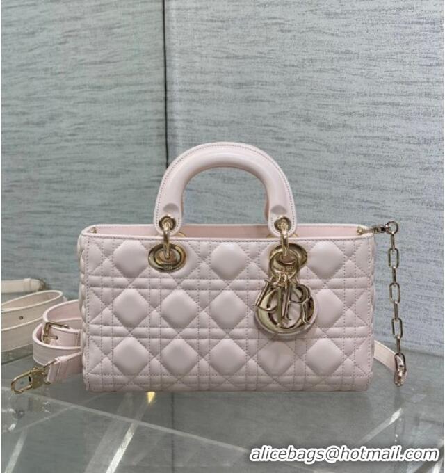Grade Design Dior Lady D-Joy Medium Bag in Cannage Lambskin M9250 Light Pink 2025