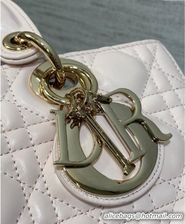 Grade Design Dior Lady D-Joy Medium Bag in Cannage Lambskin M9250 Light Pink 2025