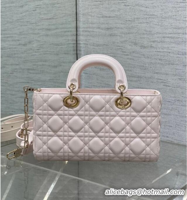 Grade Design Dior Lady D-Joy Medium Bag in Cannage Lambskin M9250 Light Pink 2025