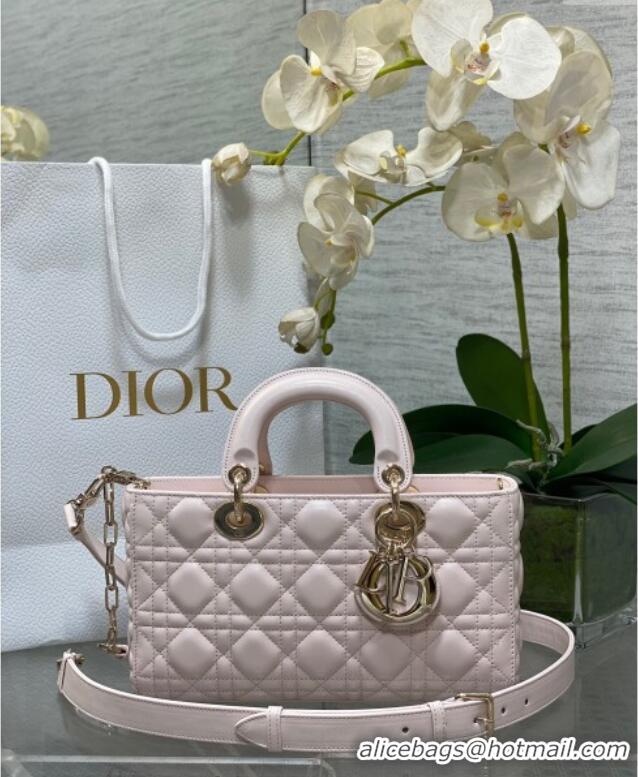 Grade Design Dior Lady D-Joy Medium Bag in Cannage Lambskin M9250 Light Pink 2025