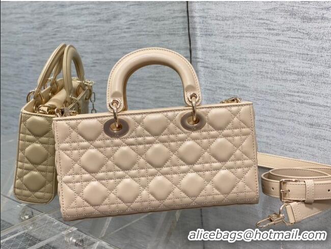 Inexpensive Dior Lady D-Joy Medium Bag in Cannage Lambskin M9250 Rose Beige 2025