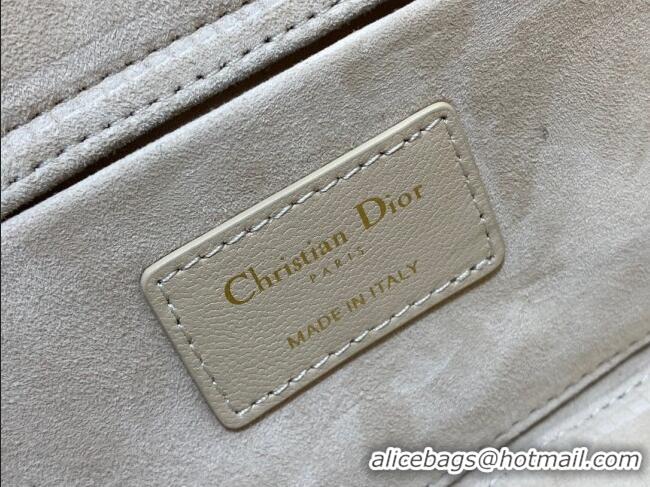 Inexpensive Dior Lady D-Joy Medium Bag in Cannage Lambskin M9250 Rose Beige 2025