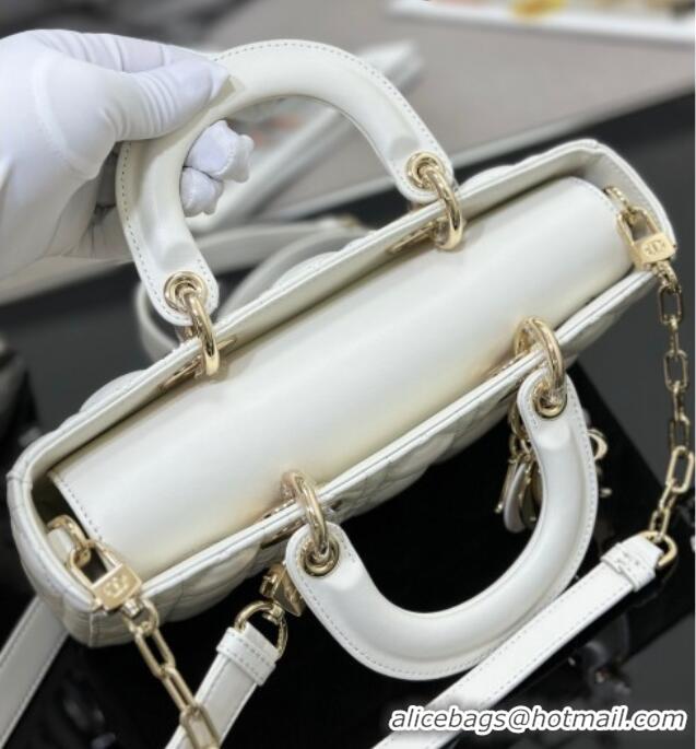 Low Cost Dior Lady D-Joy Medium Bag in Cannage Lambskin M9250 White 2025