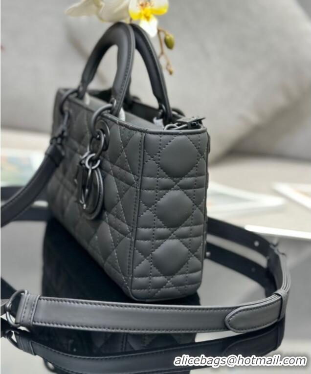 Promotional Dior Lady D-Joy Medium Bag in Cannage Lambskin M9250 All Black 2025