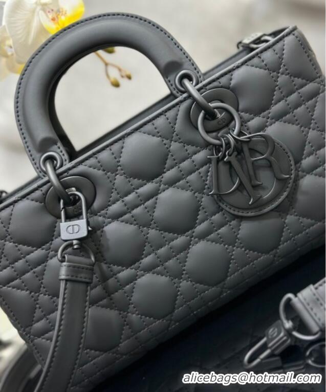 Promotional Dior Lady D-Joy Medium Bag in Cannage Lambskin M9250 All Black 2025