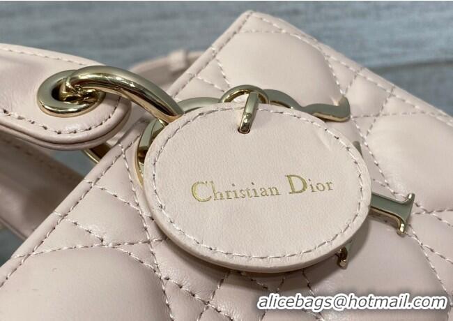 Cheapest Dior Lady D-Joy Small Bag in Cannage Lambskin M9250 Powder Pink 2025