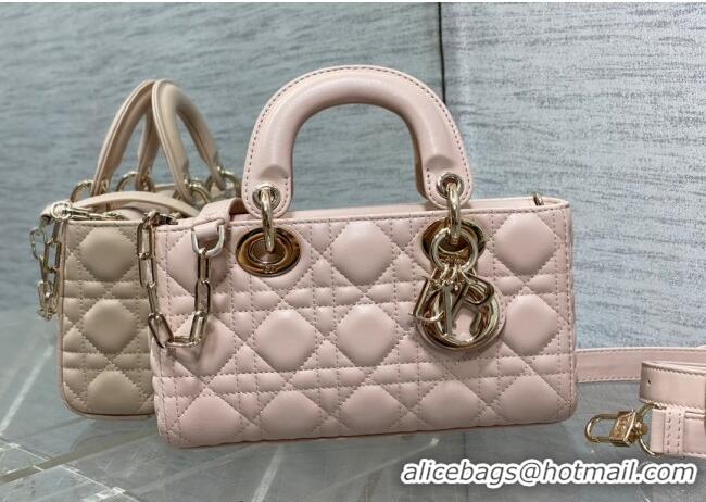 Cheapest Dior Lady D-Joy Small Bag in Cannage Lambskin M9250 Powder Pink 2025