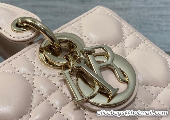 Cheapest Dior Lady D-Joy Small Bag in Cannage Lambskin M9250 Powder Pink 2025