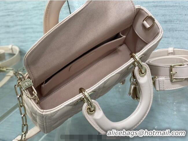 Cheapest Dior Lady D-Joy Small Bag in Cannage Lambskin M9250 Powder Pink 2025