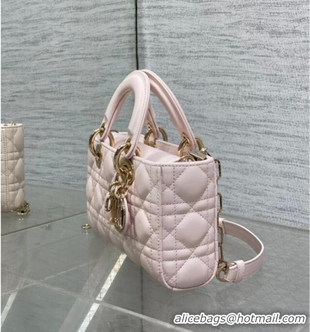 Good Product Dior Lady D-Joy Small Bag in Cannage Lambskin M9250 Light Pink 2025