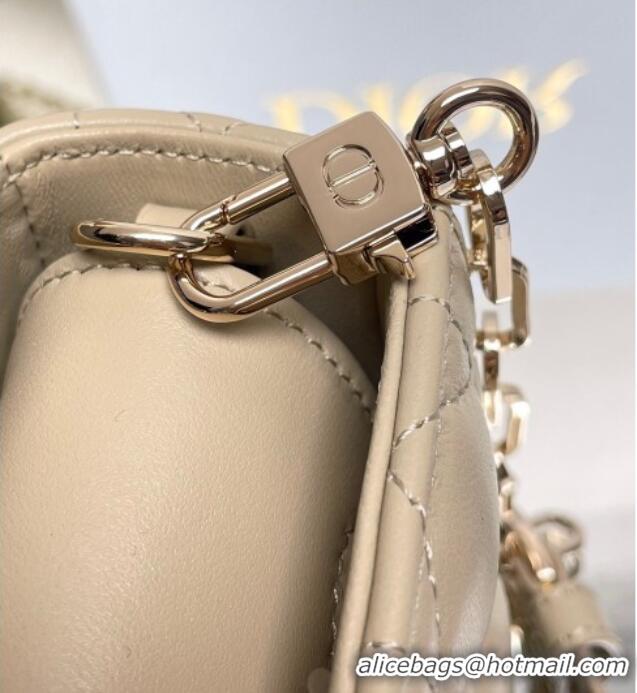 Top Grade Dior Lady D-Joy Small Bag in Cannage Lambskin M9250 Beige 2025