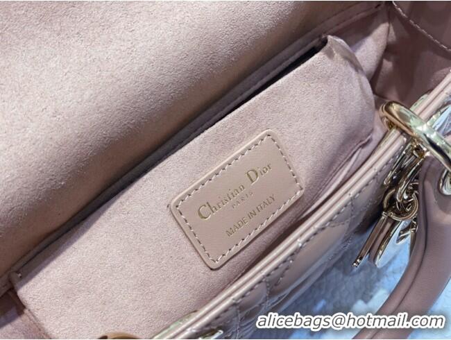 Low Cost Dior Lady D-Joy Small Bag in Cannage Lambskin M9250 Dusty Pink 2025