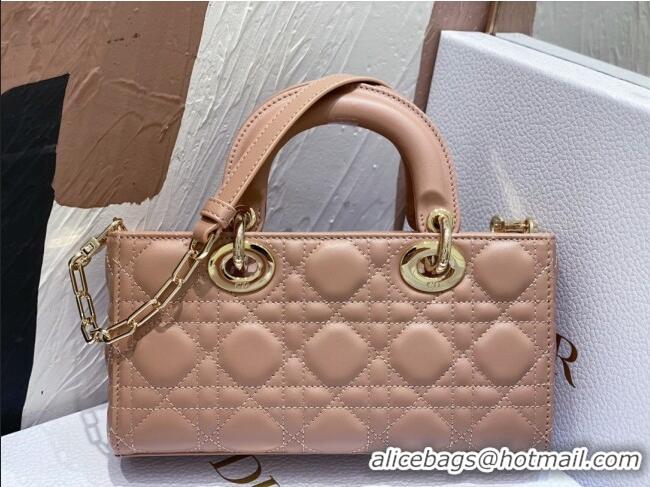 Low Cost Dior Lady D-Joy Small Bag in Cannage Lambskin M9250 Dusty Pink 2025