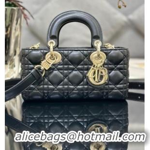 Promotional Dior Lady D-Joy Small Bag in Cannage Lambskin M9250 Black/Gold 2025
