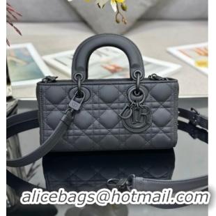 Top Grade Dior Lady D-Joy Small Bag in Cannage Lambskin M9250 All Black 2025