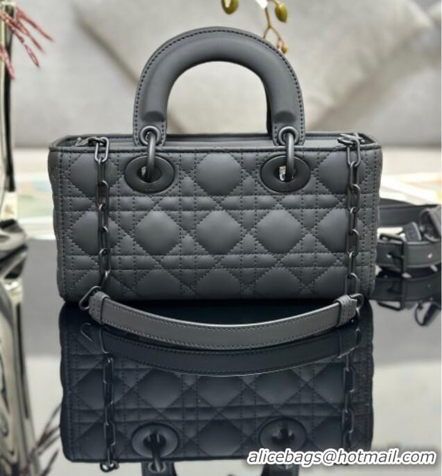 Top Grade Dior Lady D-Joy Small Bag in Cannage Lambskin M9250 All Black 2025