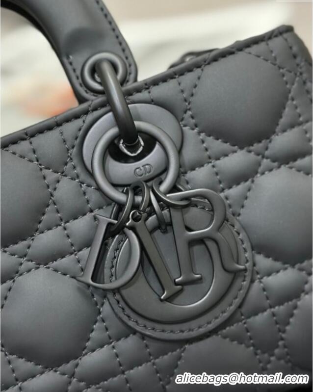 Top Grade Dior Lady D-Joy Small Bag in Cannage Lambskin M9250 All Black 2025