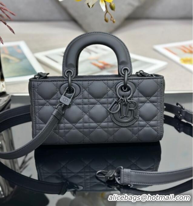 Top Grade Dior Lady D-Joy Small Bag in Cannage Lambskin M9250 All Black 2025