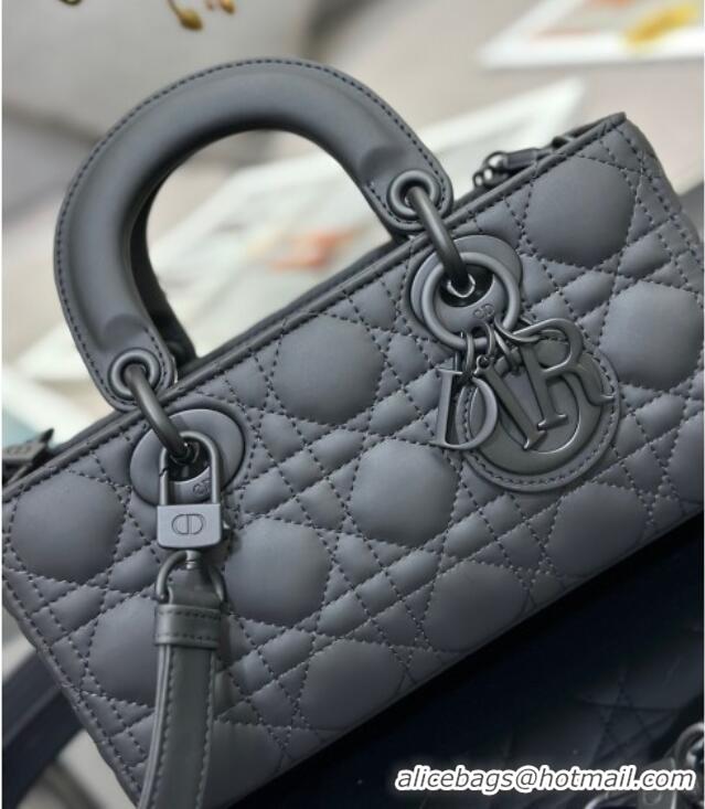 Top Grade Dior Lady D-Joy Small Bag in Cannage Lambskin M9250 All Black 2025