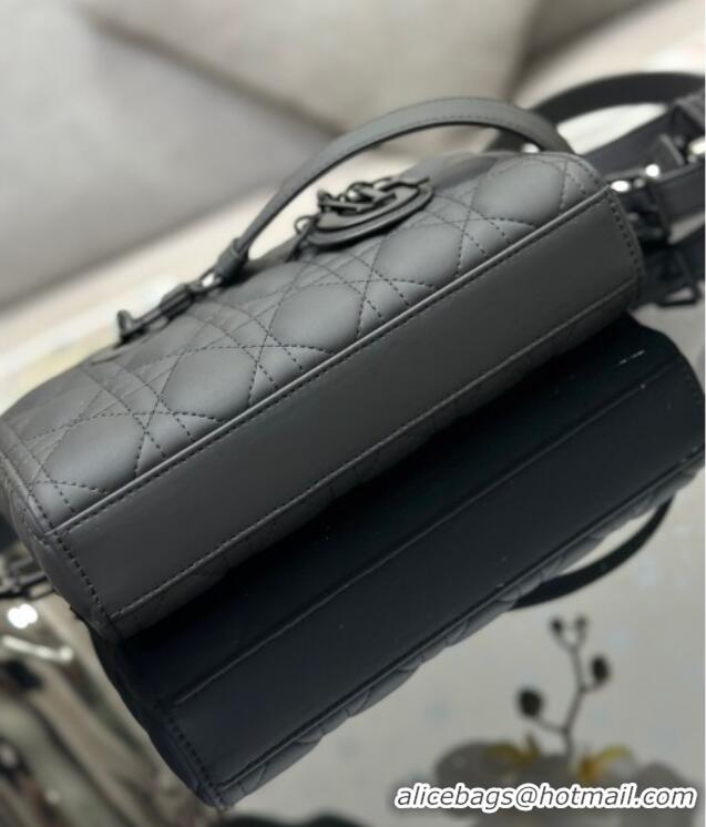 Top Grade Dior Lady D-Joy Small Bag in Cannage Lambskin M9250 All Black 2025