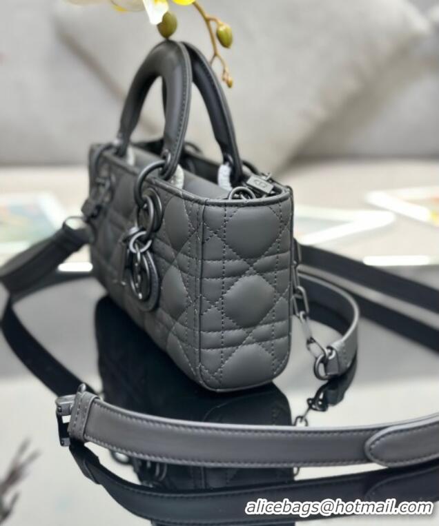 Top Grade Dior Lady D-Joy Small Bag in Cannage Lambskin M9250 All Black 2025