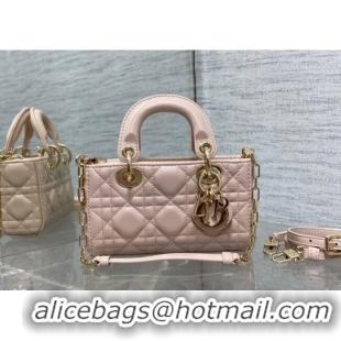 Best Quality Dior Lady D-Joy Micro Bag in Cannage Lambskin M9250 Powder Pink 2025