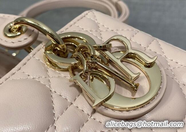 Best Quality Dior Lady D-Joy Micro Bag in Cannage Lambskin M9250 Powder Pink 2025