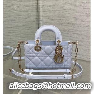 Top Grade Dior Lady D-Joy Micro Bag in Cannage Lambskin M9250 Glacier Blue 2025