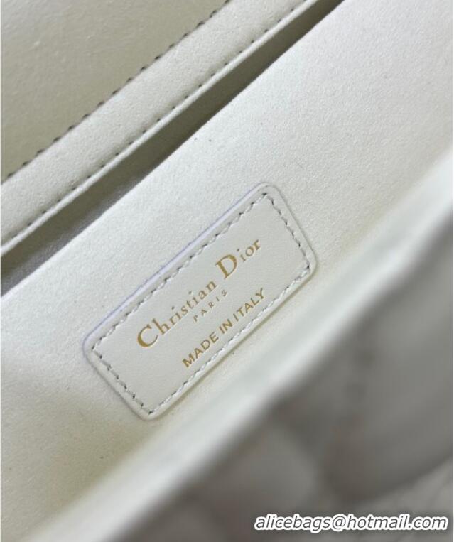 Good Looking Dior Lady D-Joy Micro Bag in Cannage Lambskin M9250 White 2025