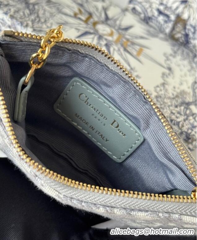 Low Price Dior DiorTravel Myrte Zipped Key Case in Grey Dior Oblique Jacquard S2177UTZQ 2025