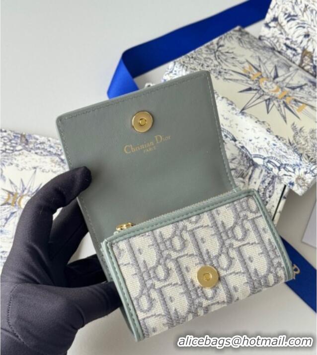 Top Design Dior 30 Montaigne Glycine Card Holder Grey Dior Oblique Jacquard S2300UWHC 2025