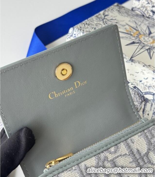 Top Design Dior 30 Montaigne Glycine Card Holder Grey Dior Oblique Jacquard S2300UWHC 2025