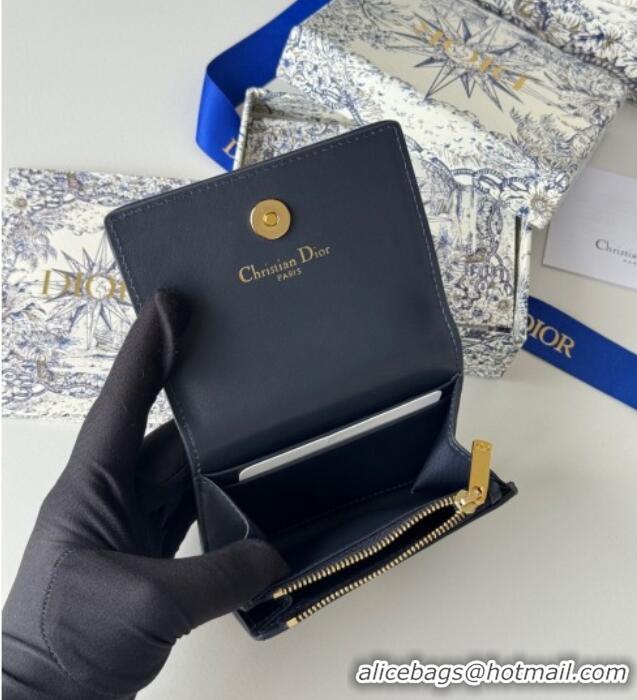 Best Price Dior 30 Montaigne Glycine Card Holder in Blue Dior Oblique Jacquard S2300UWHC 2025