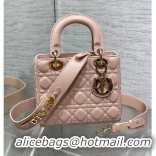 Discount Design Dior Small Lady My ABCDior Bag in Cannage Lambskin M0538 Powder Pink 2025
