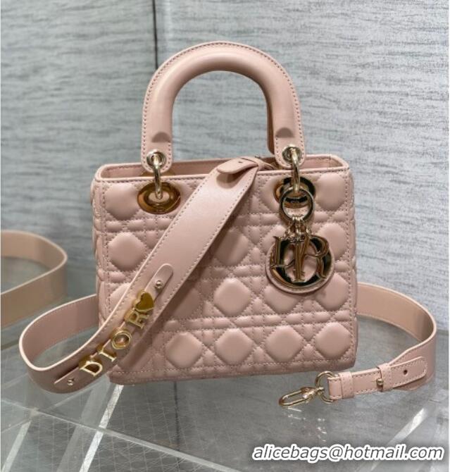 Discount Design Dior Small Lady My ABCDior Bag in Cannage Lambskin M0538 Powder Pink 2025