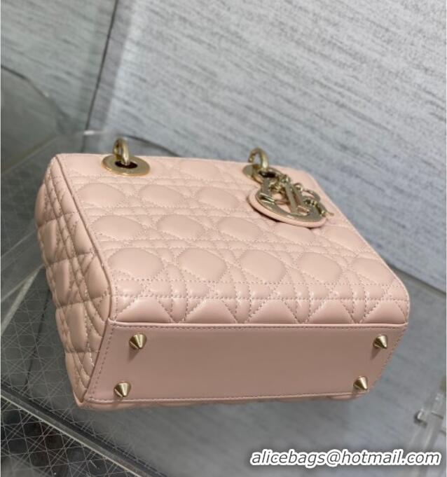 Discount Design Dior Small Lady My ABCDior Bag in Cannage Lambskin M0538 Powder Pink 2025