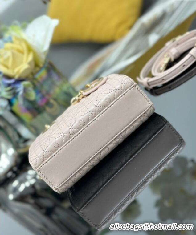 Good Product Dior Lady D-Joy Micro Bag in Powder Pink Cannage Lambskin with Star Motif D6099 2025