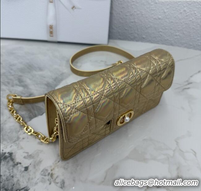 Super Quality Dior Jolie East-West Bag in Cannage Lamb Leather and Flat Cannage Calfskin S3117 Gold 2025