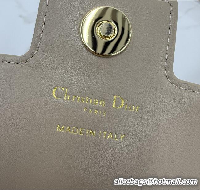 Good Quality Dior Jolie East-West Bag in Cannage Lamb Leather and Flat Cannage Calfskin S3117 Grey 2025
