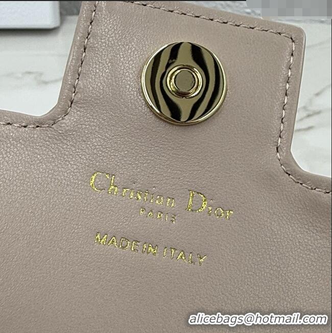Free Shipping Dior Jolie East-West Bag in Cannage Lamb Leather and Flat Cannage Calfskin S3117 Taupe 2025