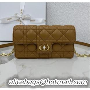 Well Crafted Dior Jolie East-West Bag in Cannage Lamb Leather and Flat Cannage Calfskin S3117 Gold-Tone 2025