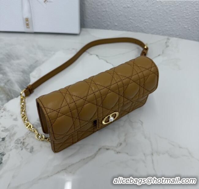 Well Crafted Dior Jolie East-West Bag in Cannage Lamb Leather and Flat Cannage Calfskin S3117 Gold-Tone 2025