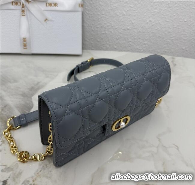 New Cheap Dior Jolie East-West Bag in Cannage Lamb Leather and Flat Cannage Calfskin S3117 Dark Grey 2025