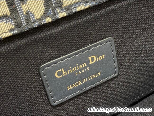 Grade Quality Dior 30 Montaigne East-West Bag with Chain in Blue Dior Oblique Jacquard M9073 2025